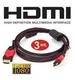 Cable HDMI enmallado puntas dorada de 3 Metros 