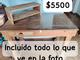 Se vende un escaparate, muebles de sala y una mesa