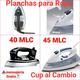 Planchas para ropa en 40 y 45 mlc, cup al cambio(341623)