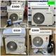 Split y ventiladores recargables 