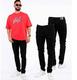 Pantalón negro de mezclilla 