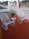 sillones con mesa de centro para exteriores