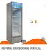 MILEXUS. Freezer exhibidor vertical 13 pies puerta simple. 