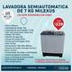 Lavadora semiautomáticas Milexus de 7kg