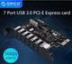 Tarjeta de expansión ORICO PCIe 7 USB 3.0