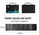 PANEL SOLAR DE 100W PORTATIL PROFESIONAL