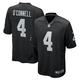 Camiseta NFL Game Las Vegas Raiders Aidan OConnell Negro