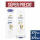 KIT DE CHAMPÚ Y ACONDICIONADOR DOVE ORIGINAL 20 USD 
