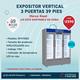 Expositor vertical 3 puertas 39 pies 