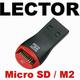 LECTOR USB DE TARJETAS MICRO SD Y M2/Compacto y ligero