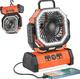 Ventilador recargable con linterna LED Modelo F6 alta durab
