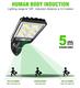 Lámpara Solar Led para exteriores con sensor de movimiento.
