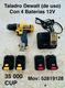 Taladro marca Dewalt con cuatro baterías